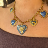 Collier History bleu