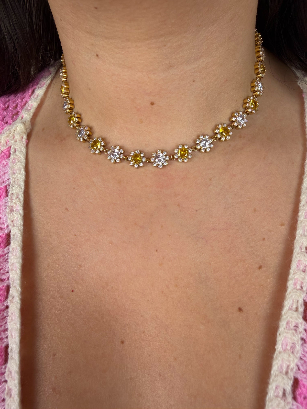 Collier Kourtney jaune