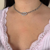 Collier Ovsy argent