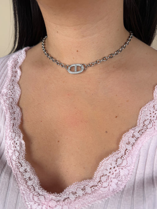 Collier Ovsy argent