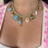Collier Amaréa bleu