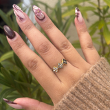 Bague Ambre noire
