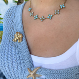 Collier Coline bleu