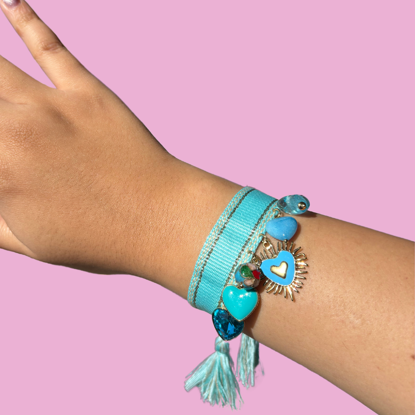 Bracelet Happy bleu