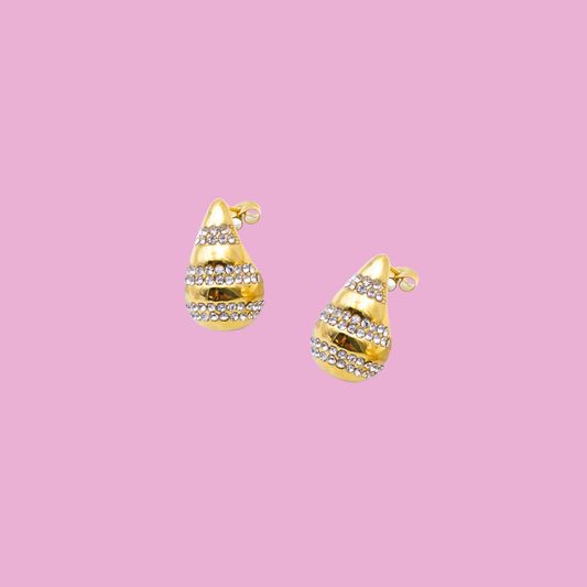 Boucles Neyla strass or