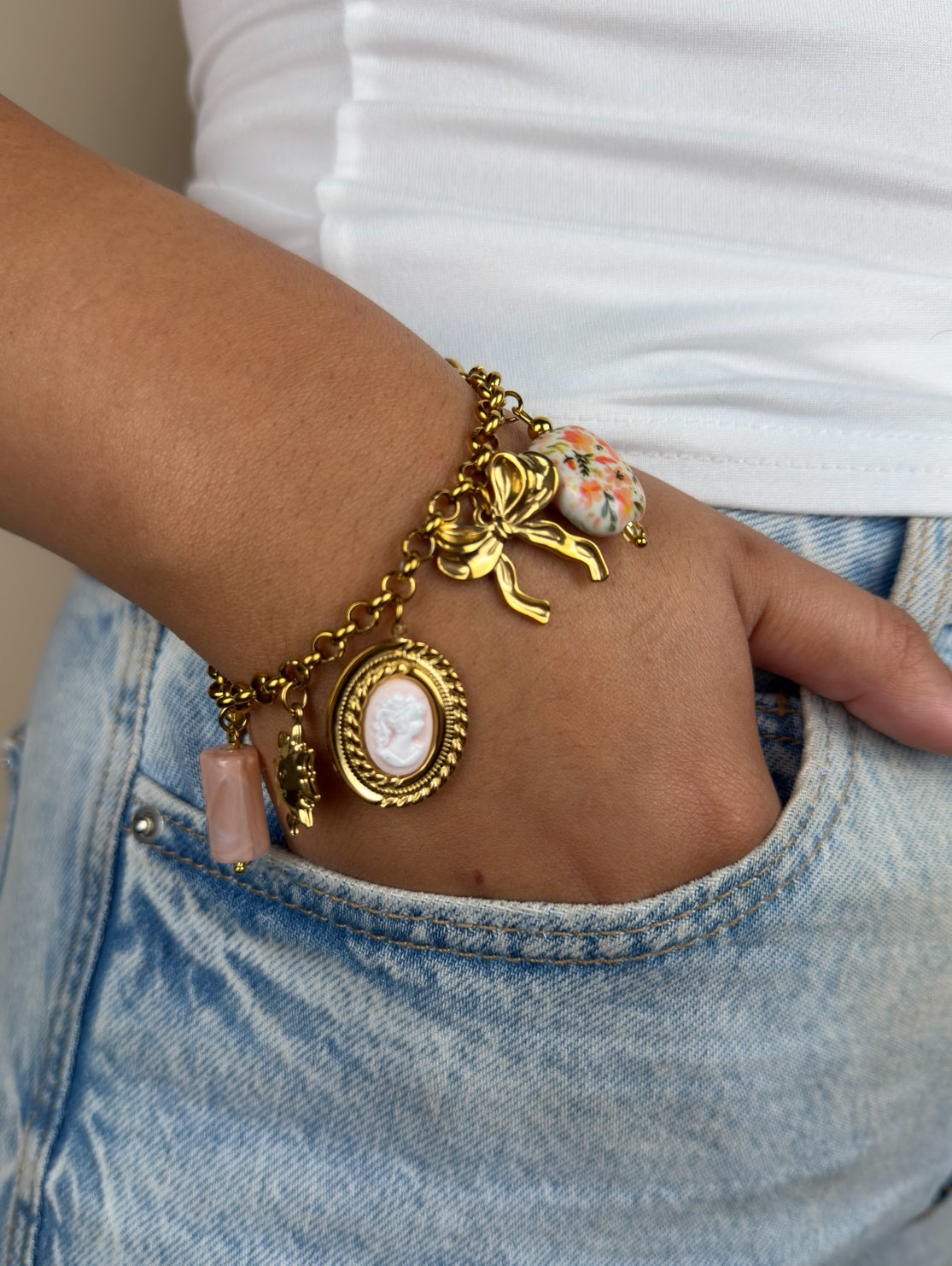 Bracelet Bridgerton rose