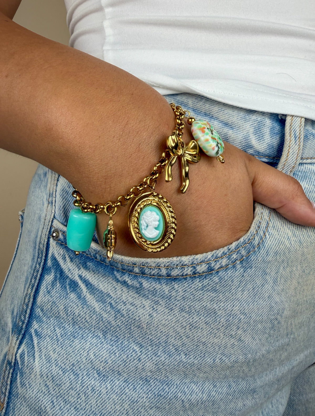 Bracelet Bridgerton azur