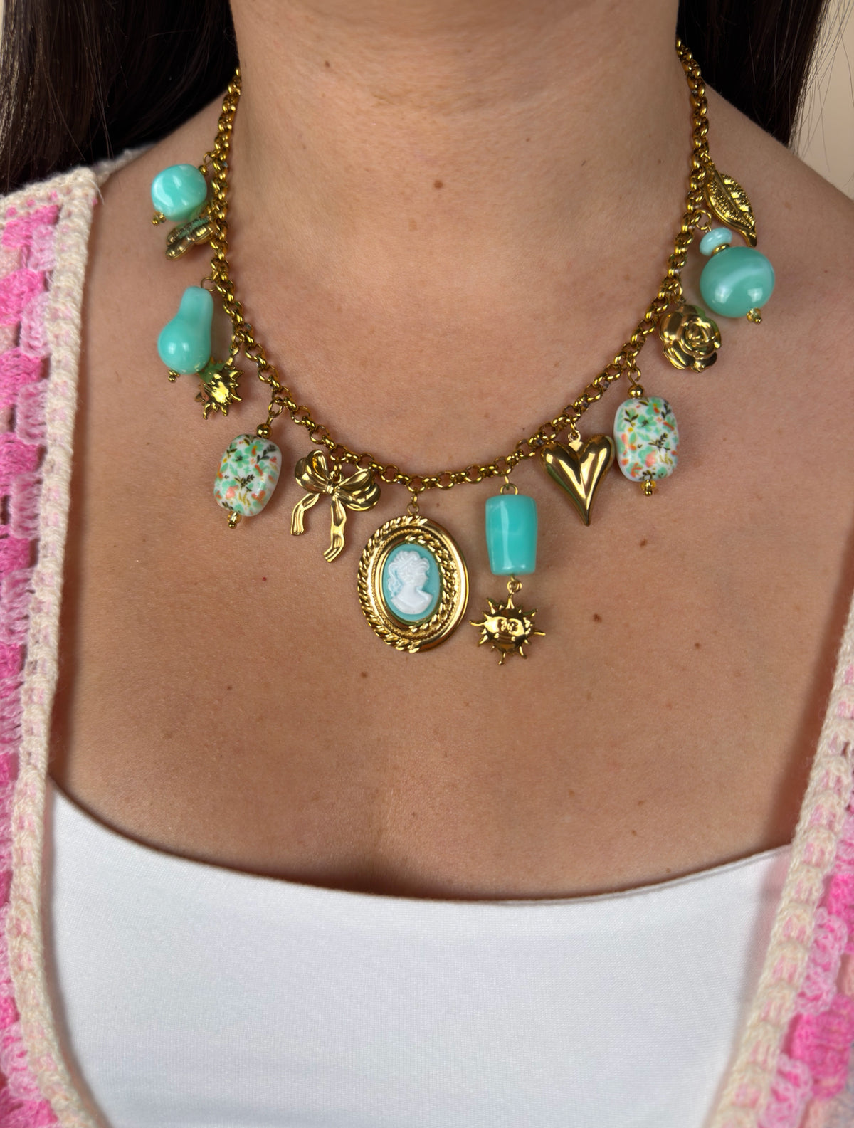 Collier Bridgerton azur
