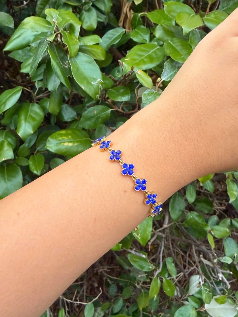 Bracelet Ambre bleu roi